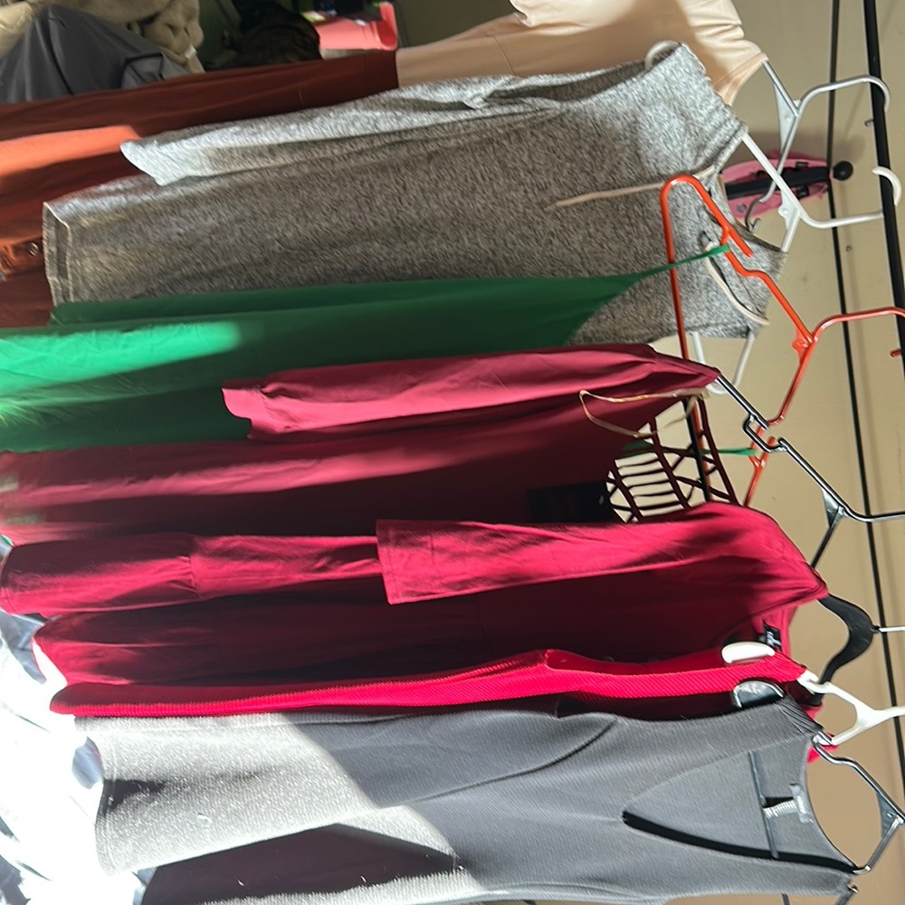 Variety of dresses from medium to large.